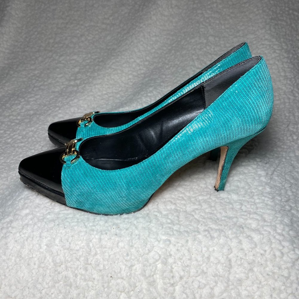 WHBM Samantha Emerald Mid-Heel Size 9